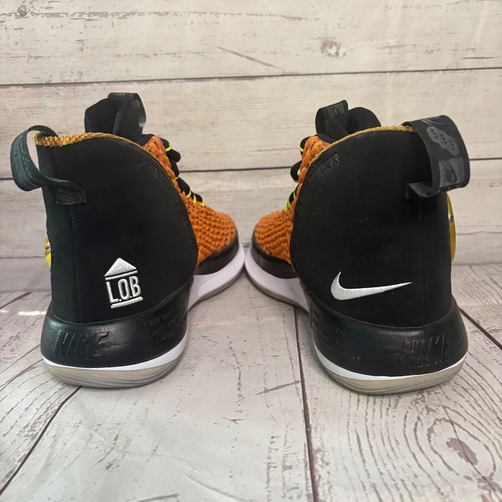 Nike AlphaDnk Total Orange Black Mens 10.5 Basketball‎ Shoe